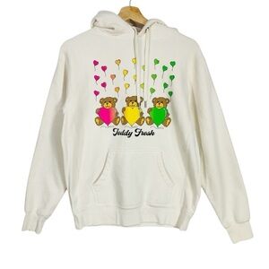 Vintage Teddy Fresh Hoodie Sweatshirt Size XS